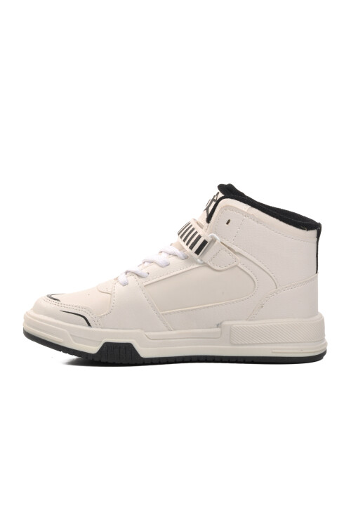 حذاء رياضي أبيض للأطفال مقاس كينج إف