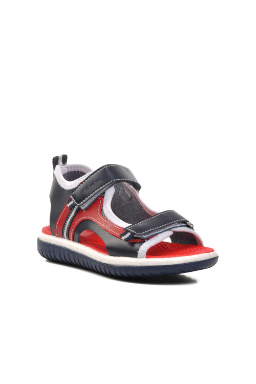 Red Orthopedic Boys Sandals 24-996 F