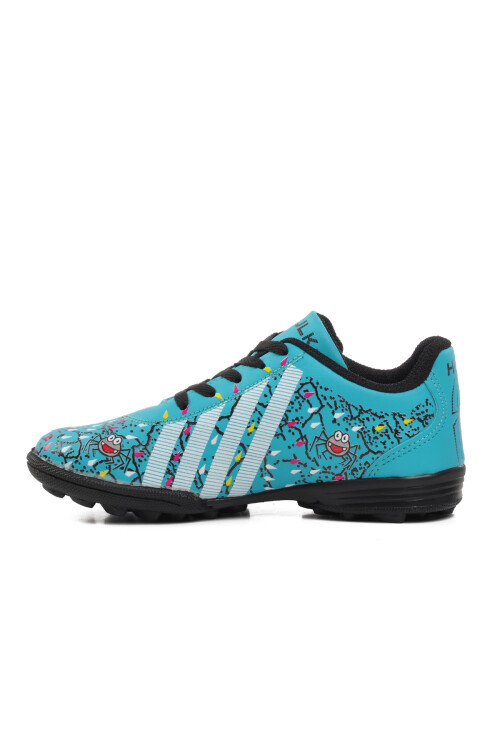 Turquoise Kids Artificial Turf Shoes Spider F