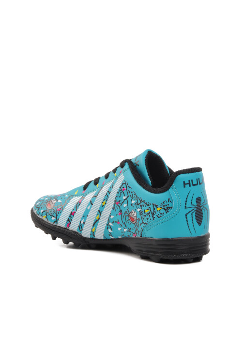 Turquoise Kids Artificial Turf Shoes Spider F