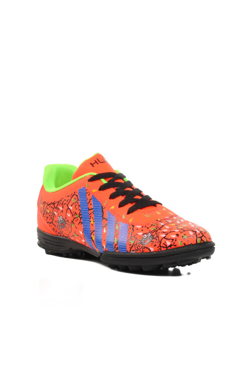 Orange Kids Artificial Turf Shoes Spider F