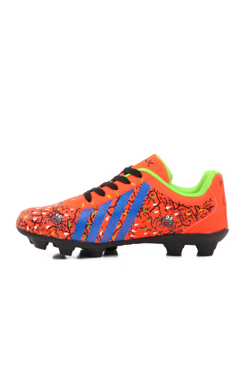 Orange Kids Cleats Spider F