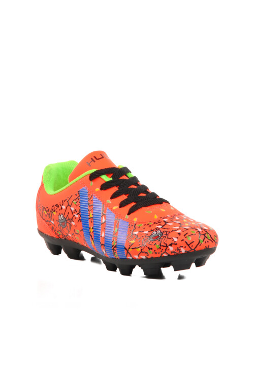 Orange Kids Cleats Spider F