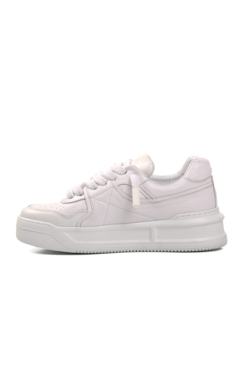 White Skin Genuine Leather Mens Sneaker Premium 1306 M