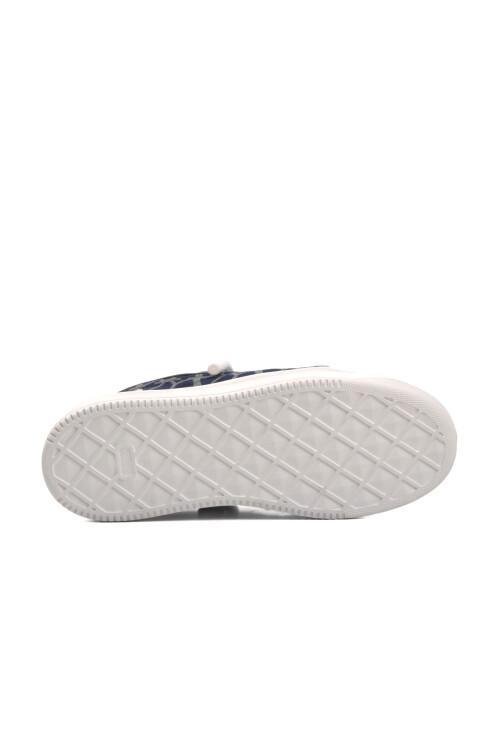 Lacivert Beyaz Hakiki Deri Erkek Sneaker Premium 1306 M