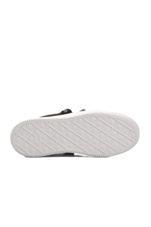 Siyah Beyaz Hakiki Deri Erkek Sneaker Premium 1306 M