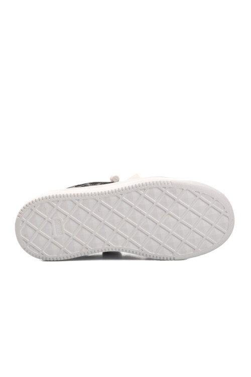 Black Gray Genuine Leather Unisex Sneaker Premium 1306 G