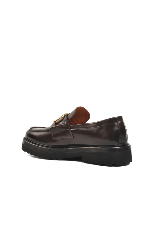 حذاء رجالي كلاسيكي بني فاخر 602 M