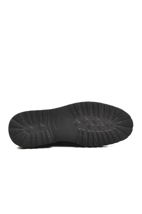 حذاء رجالي كلاسيكي مفتوح باللون الأسود بريميوم 602 M