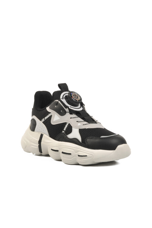 حذاء رياضي للأطفال باللون الأسود Rex F