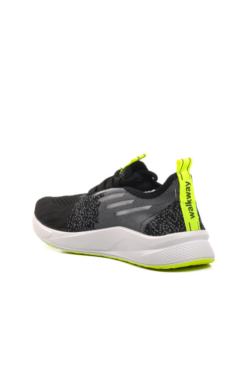 Black-White-Fluorescent Yellow Unisex Sneakers Ravello G