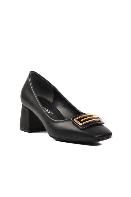 AyakmodBlack Skin Women's High Heel Shoes 312237 Z