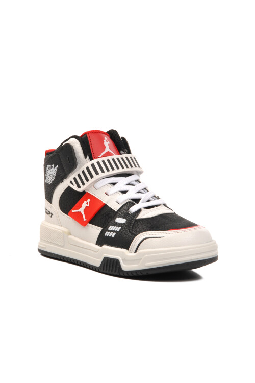 Siyah-Kırmızı  Çocuk Spor Ayakkabı King F