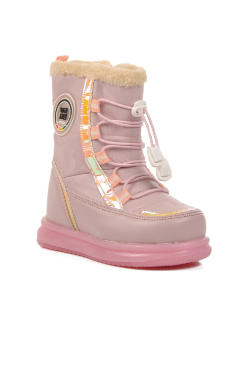 walkwayPink Fur Inside Girl's Boots Yelets 25K B
