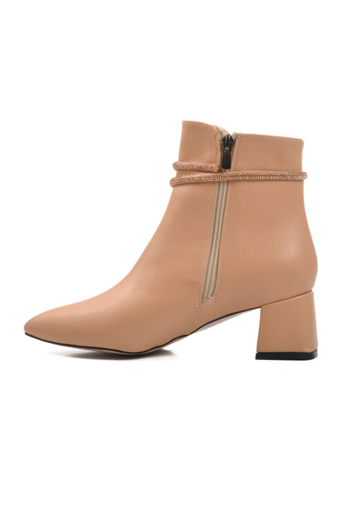 Nude Polyurethane Womens Boots 267 Z
