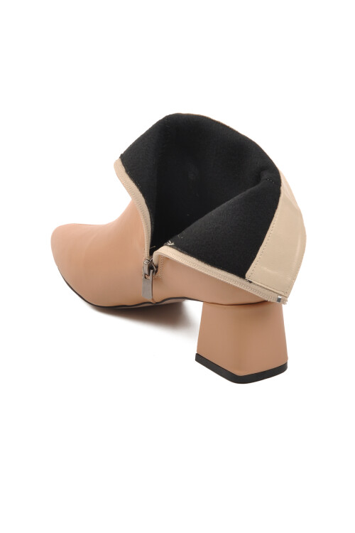 Nude Polyurethane Womens Boots 267 Z