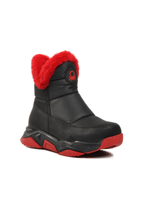 United Colors Of BenettonSiyah Kürklü Kız Çocuk Kar Botu BN-30406 F