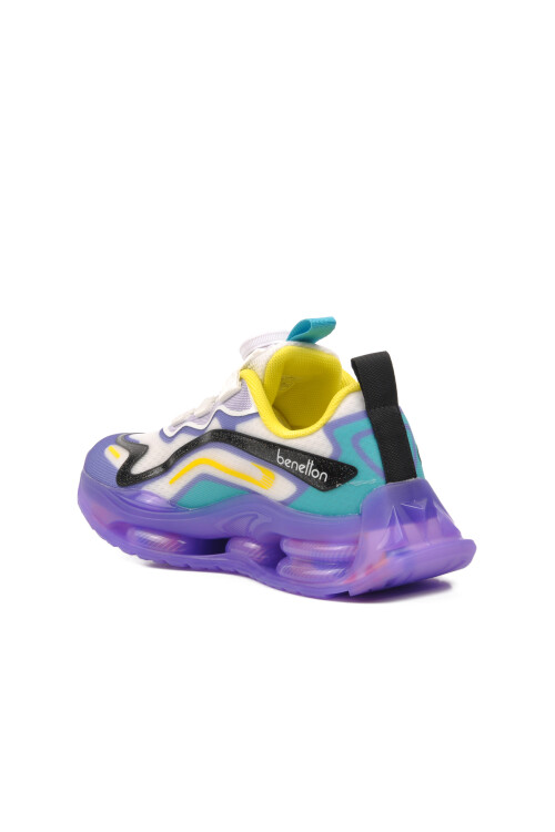 White-Lilac Childrens Sports Shoes Benetton BNI-10012 F