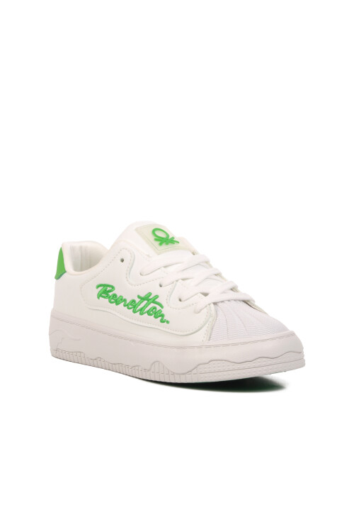 White-Green Unisex Sneaker Benetton BNI-10102 Z