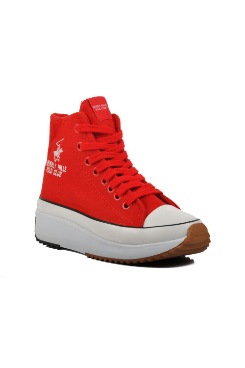 Red Unisex Hi Sneaker PO-30100 G
