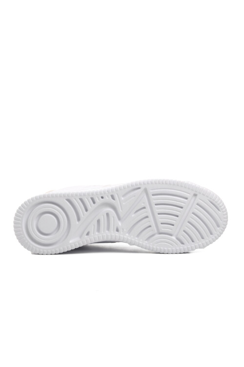 حذاء رياضي رجالي من الجلد الصناعي باللون الأبيض من بيفرلي هيلز بولو كلوب Po-30161 M