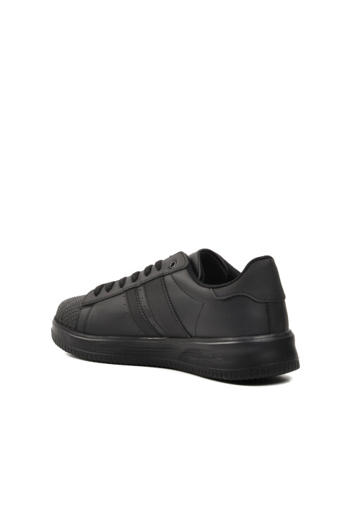 Black Faux Leather Mens Sneakers Beverly Hills Polo Club Po-30161 M