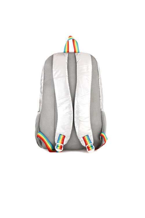 Silver-Gray Unisex Backpack Ccs 51517