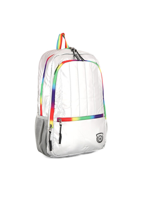 Silver-Gray Unisex Backpack Ccs 51517