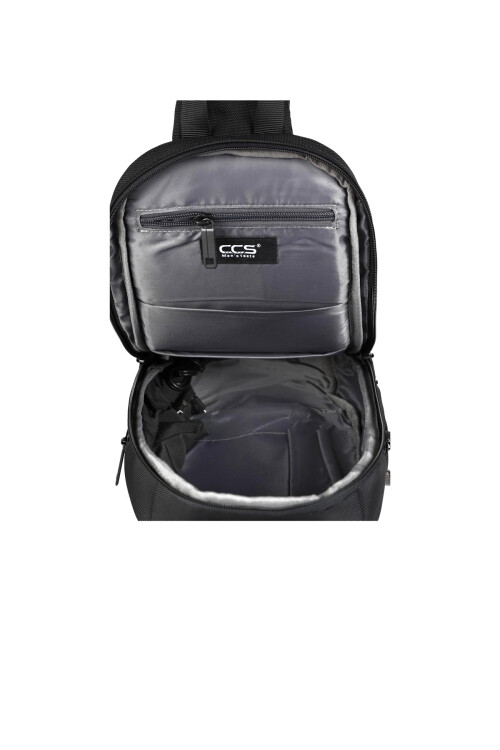 Siyah Unisex Omuz Askılı Çapraz Göğüs Çantası 31301