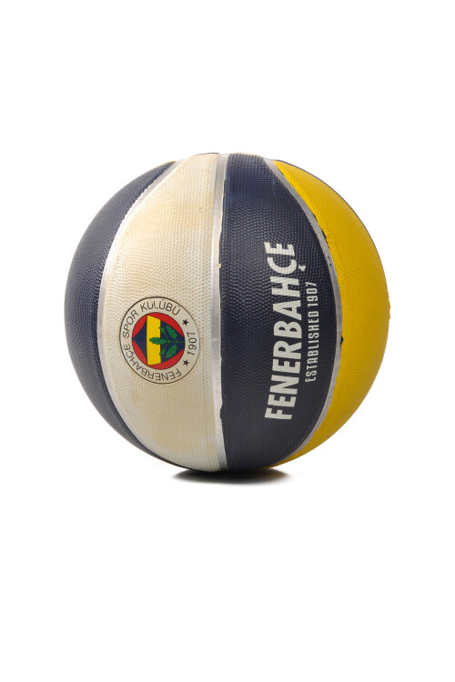 Yellow-Navy Blue FB Licensed Basketball Ball 482667