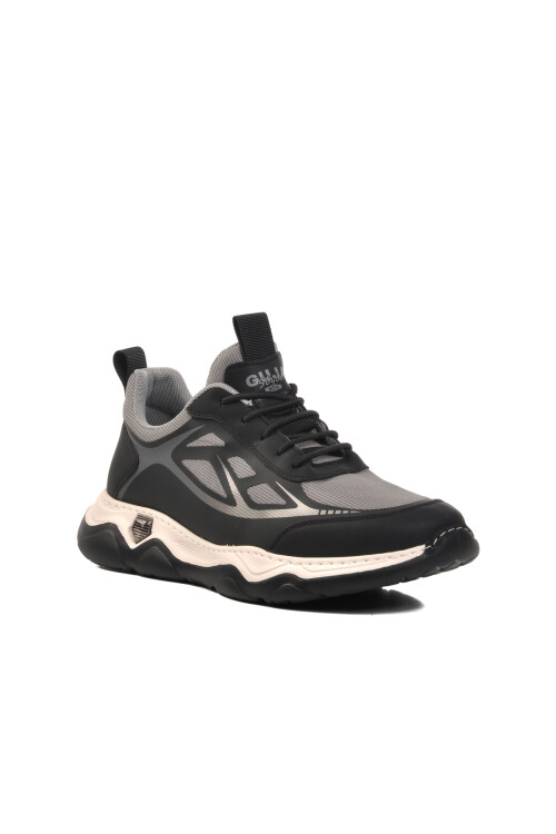 حذاء رياضي رجالي خفيف الوزن ومرن من شبكة رمادية 24K543 M