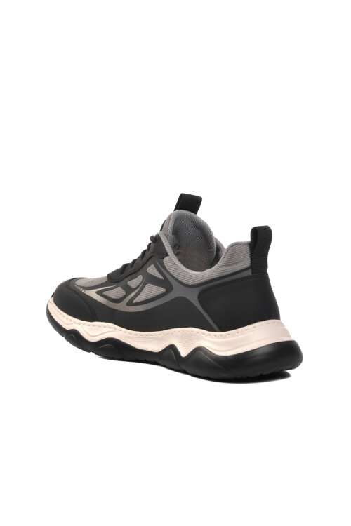 حذاء رياضي رجالي خفيف الوزن ومرن من شبكة رمادية 24K543 M