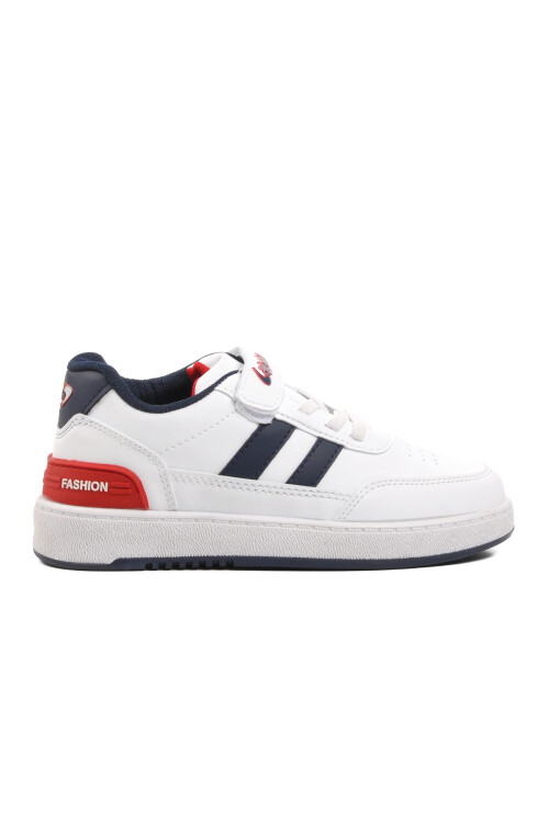 White-Navy Blue Childrens Sports Shoes 725-24K F