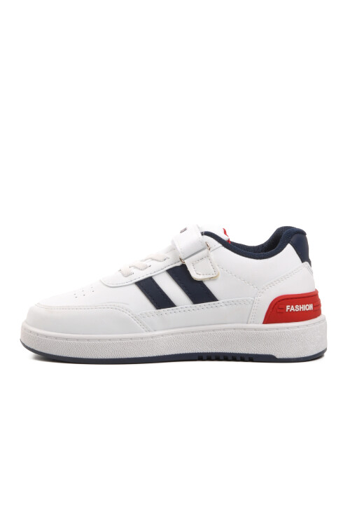 White-Navy Blue Childrens Sports Shoes 725-24K F