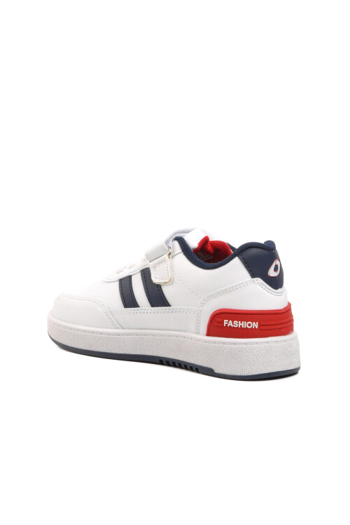 White-Navy Blue Childrens Sports Shoes 725-24K F