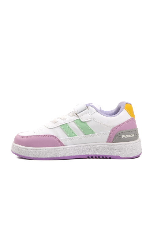 White-Lilac Childrens Sports Shoes 725-24K F