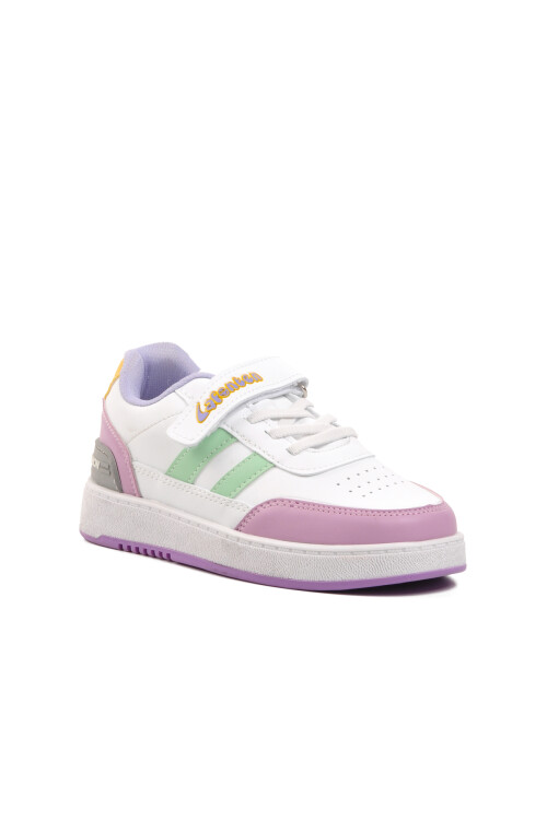 White-Lilac Childrens Sports Shoes 725-24K F