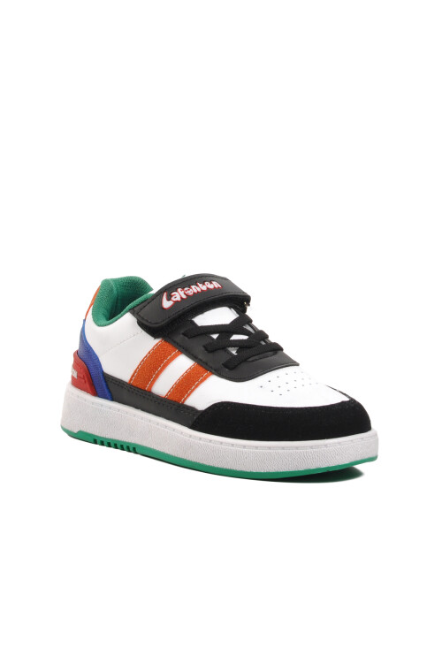 White-Green Childrens Sneakers 725-24K F