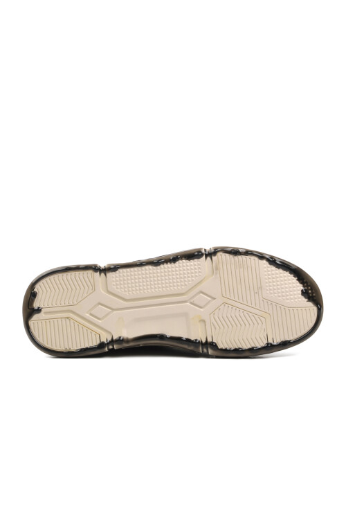 حذاء رياضي رجالي أبيض من الجلد الطبيعي 152-18220 M