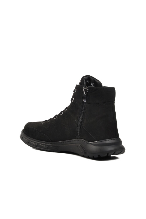 Black Nubuck Genuine Leather Mens Boots 221110 M