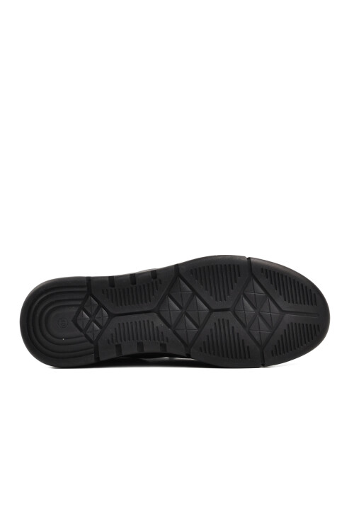 Black Genuine Leather Mens Casual Shoes 382212 M