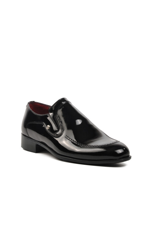 Black Patent Leather Mens Classic Shoes 7057 M