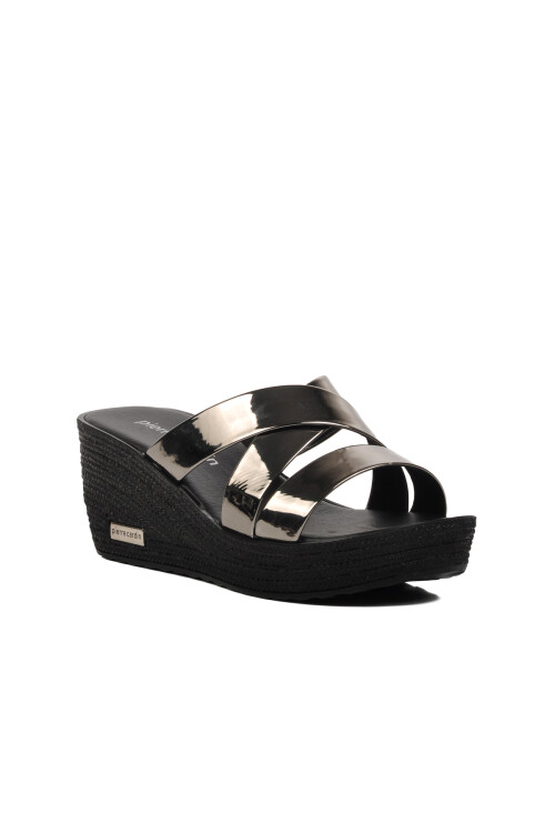 Platin Ayna  Kadın Terlik PC-3505 Z