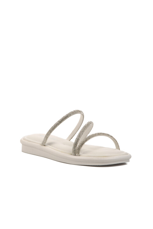 White Womens Slippers PC-5102 Z