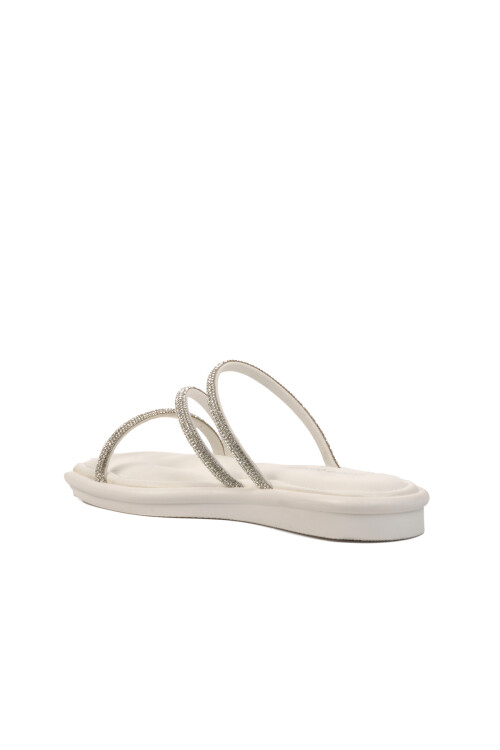 White Womens Slippers PC-5102 Z