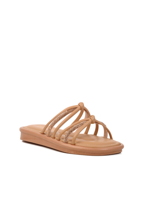 Beige Womens Slippers PC-5106 Z