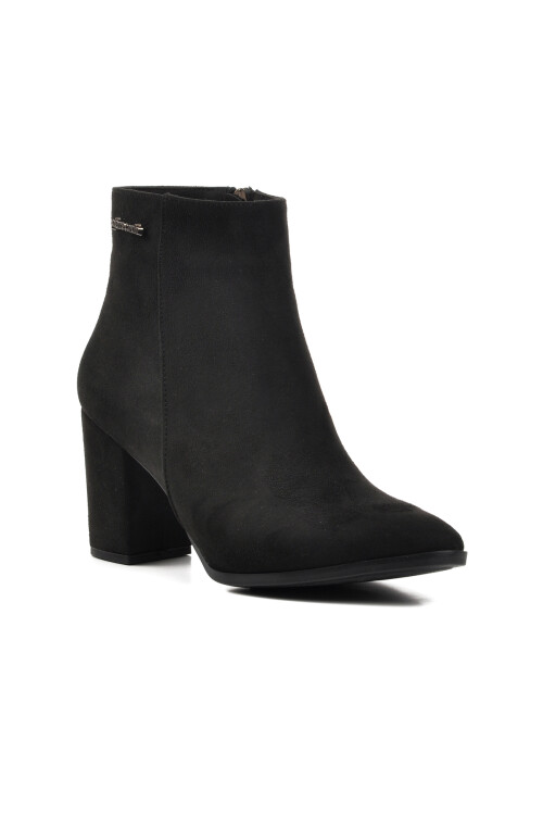 Black Suede Womens Boots Pc-52423 Z