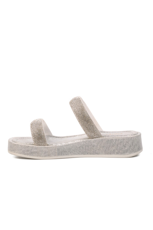 Silver Womens Slippers PC-53089 Z