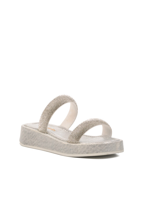 Silver Womens Slippers PC-53089 Z