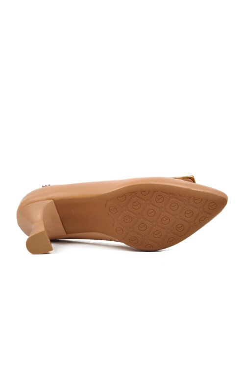 حذاء نسائي بكعب عالٍ بيج PC-53103 Z